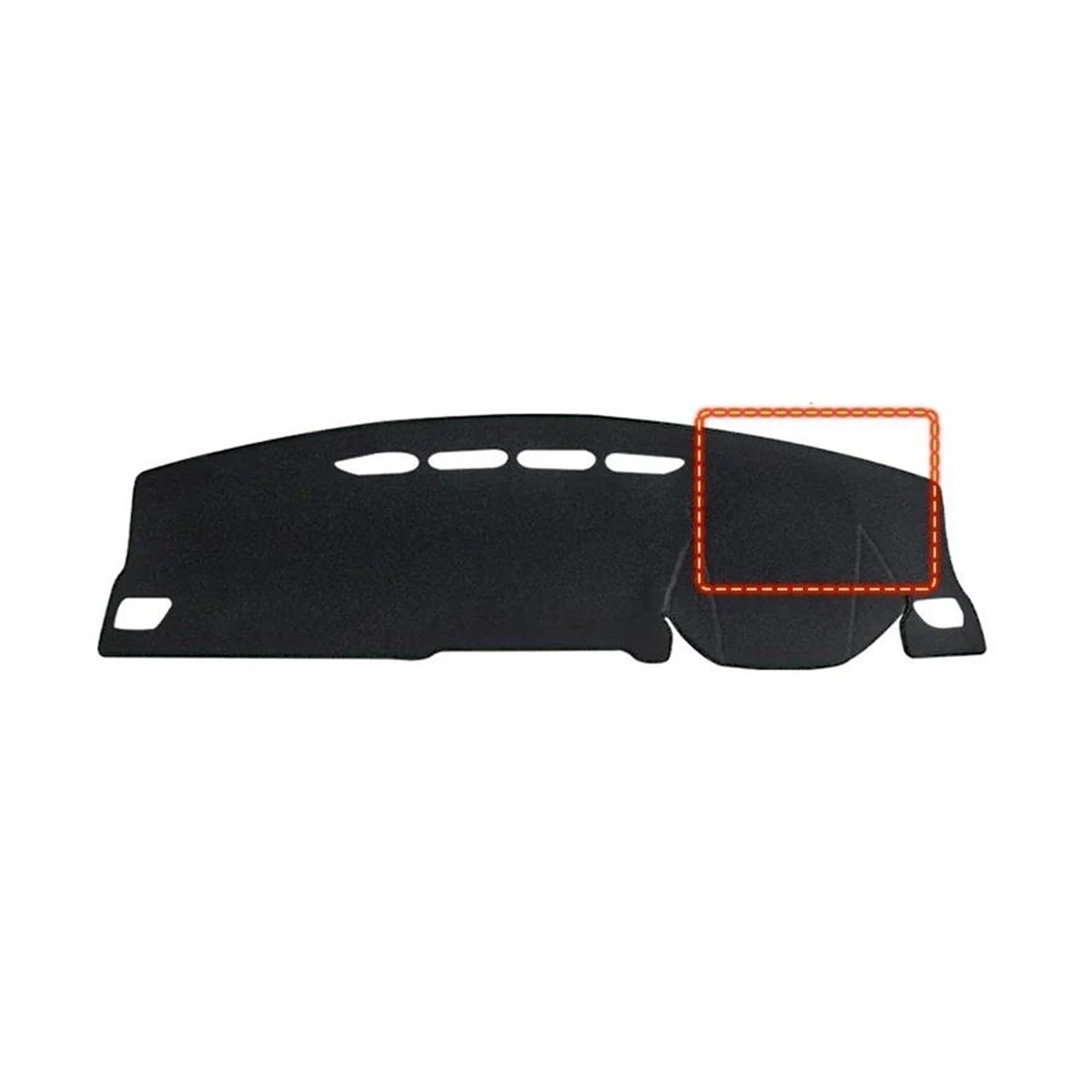 Armaturenbrett Teppich Armaturenbrett Abdeckung Für Haval Für Jolion 2021 2022 2023 Auto Dashboard Abdeckung Vermeiden Licht Matten Anti-Uv Nicht-Slip Pad Instrument Panel Teppiche(A RHD Black Side) von SANCAK