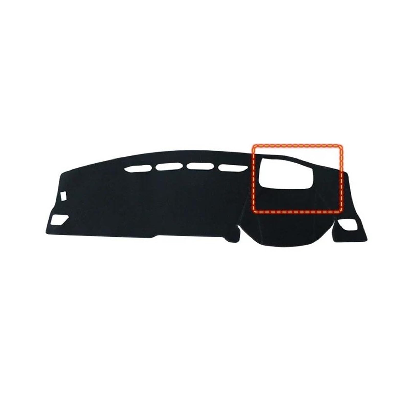 Armaturenbrett Teppich Armaturenbrett Abdeckung Für Haval Für Jolion 2021 2022 2023 Auto Dashboard Abdeckung Vermeiden Licht Matten Anti-Uv Nicht-Slip Pad Instrument Panel Teppiche(A RHD HUD Black) von SANCAK