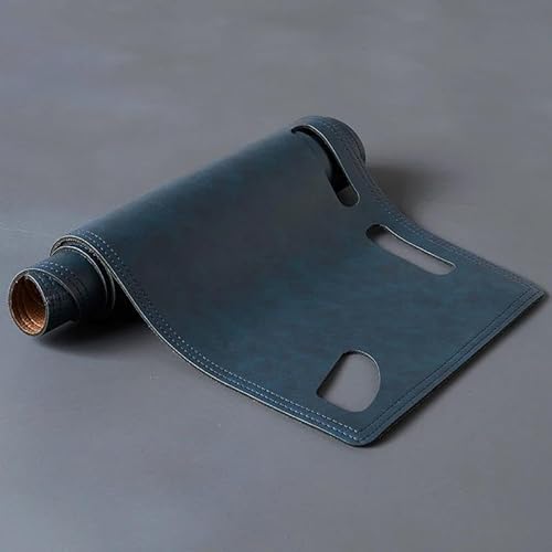 Armaturenbrett Teppich Armaturenbrett Abdeckung Für Land Für Rover Für Discovery 3 4 LR3 LR4 L319 2005-2016 Leder Dashboard Abdeckung Dash Matte Teppich Pad Sonnenschutz Dashmat(RHD,Blau) von SANCAK