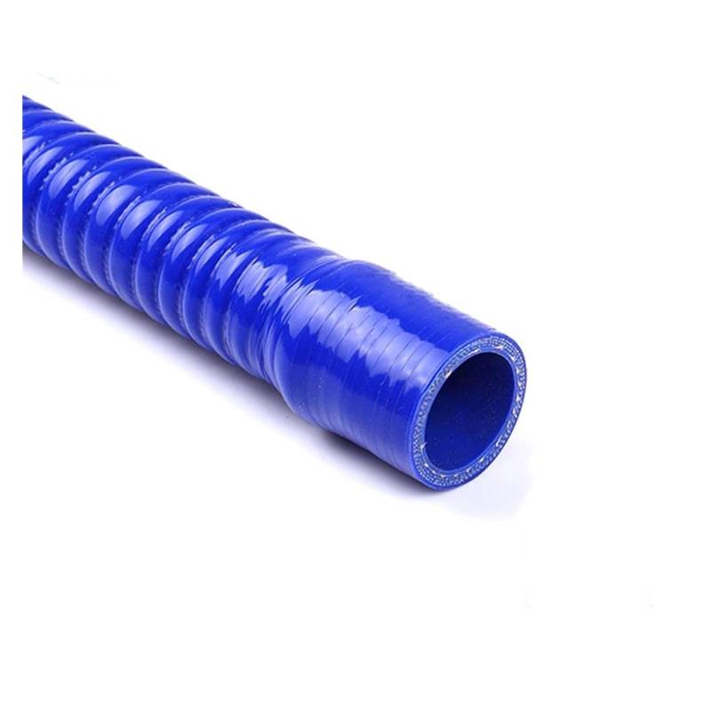 Auto Lufteinlass Auto Silikon Flexible Schlauch ID 42 51 55 57mm Für Wasser Kühler Rohr Für Lufteinlass Hochdruck Gummi Joint Rohr Für Toyota Länge 50cm Ansaugschlauch(Blau,ID 51mm) von SANCAK