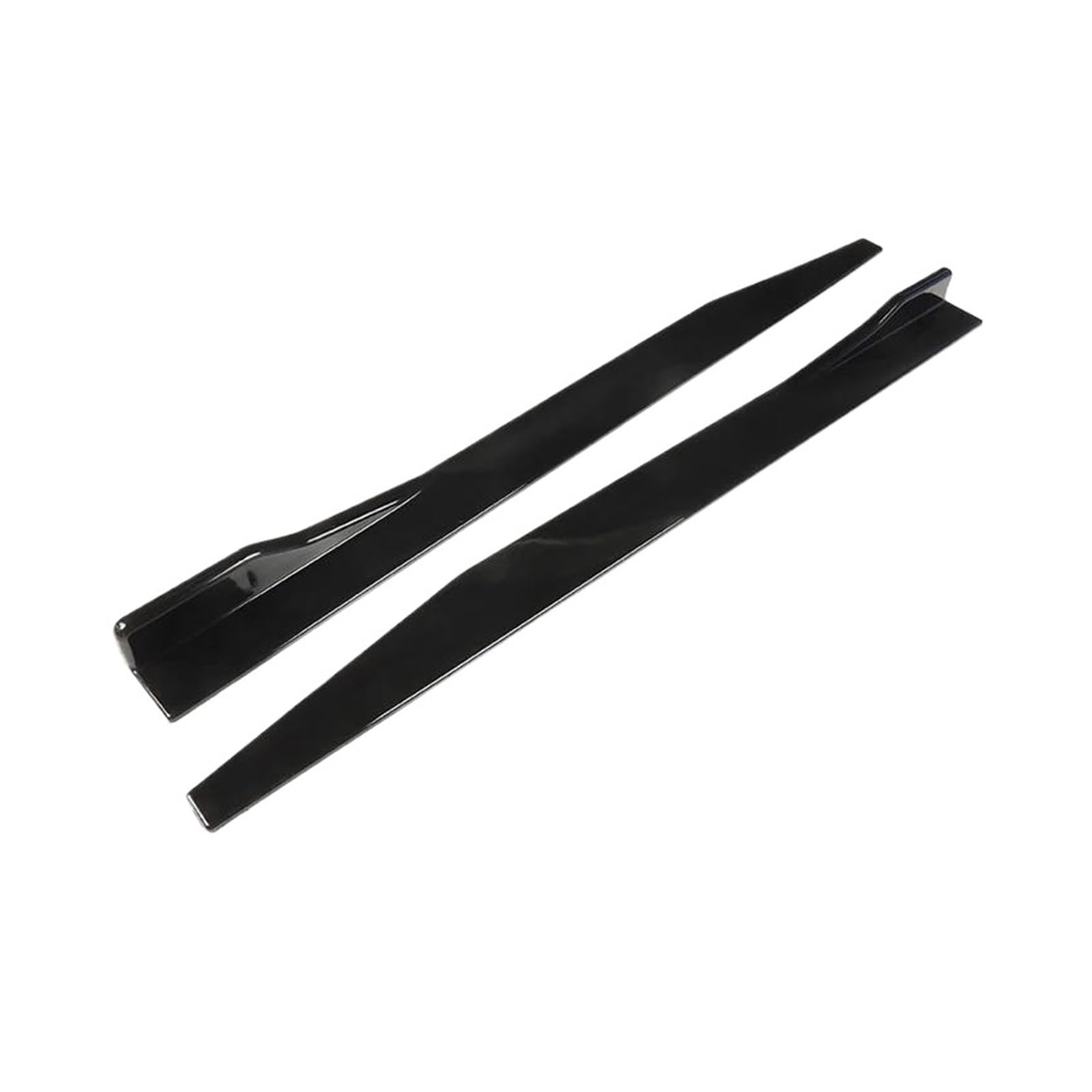 Auto Seitenschürze 1 Paar 1.18M Seitenschwellerverlängerung Rocker Splitter Auto Seitenschweller Für Corolla Auto Seitenlängenrock Auto Seitenschweller(Bright Black) von SANCAK