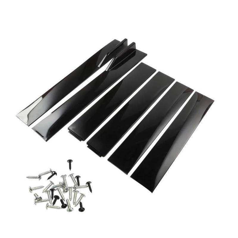 Auto Seitenschürze 1 Paar 2M Universal Auto Seite Röcke Verlängerung Rocker Panels Lip Splitter Für Benz Seite Splitter Lip Auto Außen Auto Seitenschweller(A-Model Black) von SANCAK