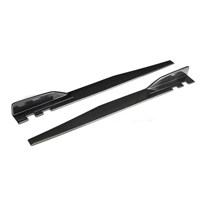 Auto Seitenschürze 1.2M Seitenschwellerverlängerungen Universal Auto Seitenschweller Winglet Splitter Lippe Für VW Für Golf MK5 MK6 MK7 CC Für Passat Auto Seitenschweller(Kohlefaser-Optik) von SANCAK