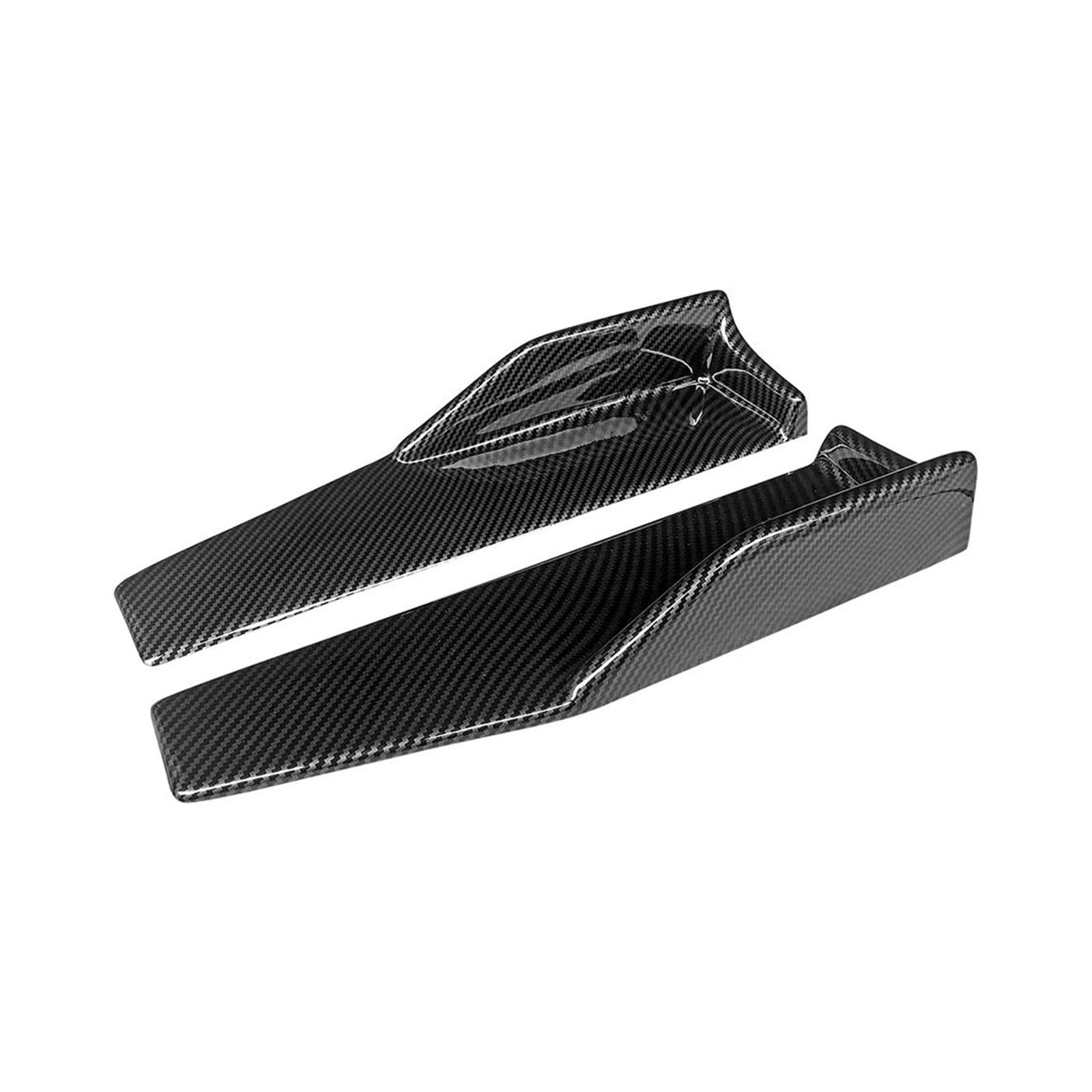 Auto Seitenschürze 2 Stücke Auto Universal Seite Röcke Verlängerung Splitter Rocker Panels Lip Splitter Stoßstange Styling ABS Für Benz Auto Seitenschweller(Kohlefaser-Optik) von SANCAK