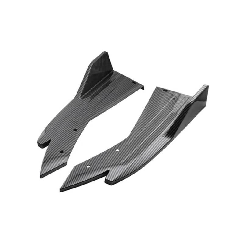 Auto Seitenschürze 2PCS Universal Carbon Fiber Auto Hintere Stoßstange Lip Winglets Seite Rock Splitter Spoiler Flügel Trim Auto Dekorative Pretective Auto Seitenschweller(Kohlefaser) von SANCAK