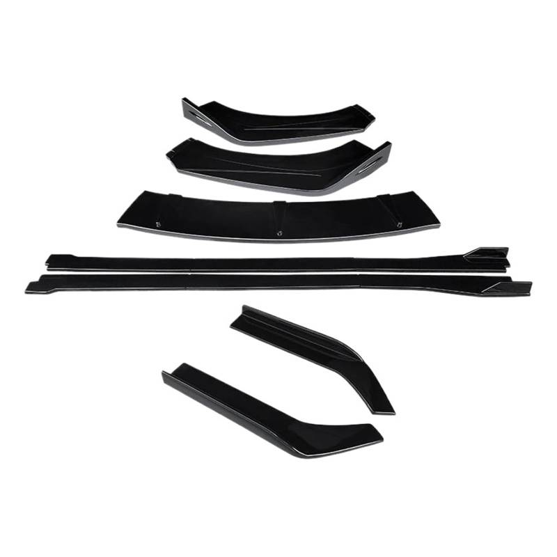 Auto Seitenschürze Auto Front Stoßstange Splitter Lip Body Kit Spoiler Seite Röcke Extensions Hinten Wrap Winkel Für Kia Für Optima K5 2011-2015 Auto Seitenschweller(Gloss Black) von SANCAK