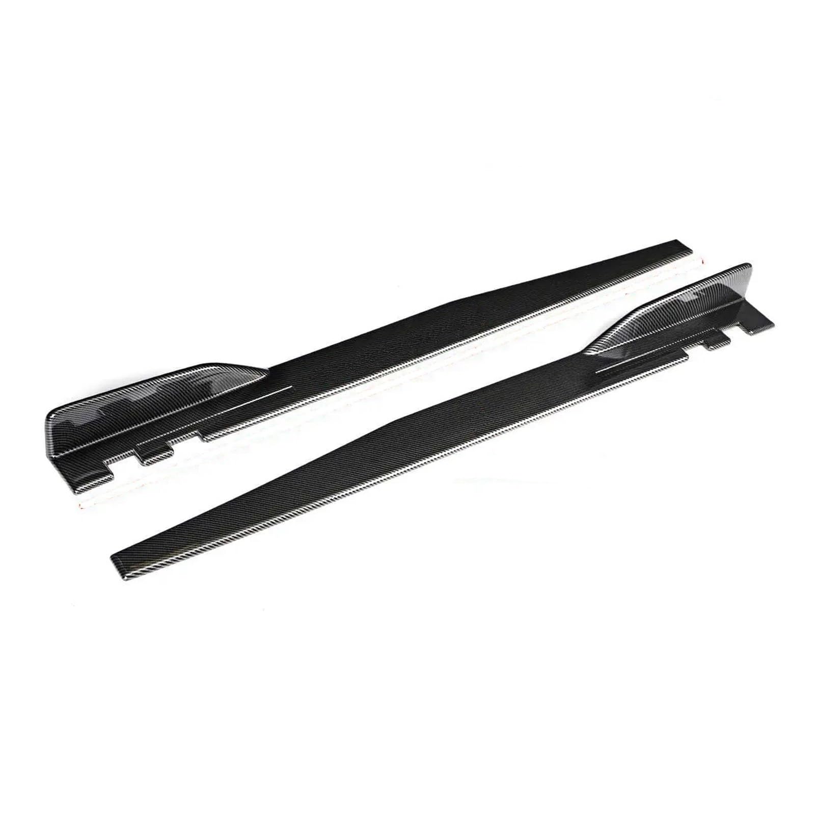 Auto Seitenschürze Seitenschweller Body Kit Winglet Extensions Splitter Spoiler Für VW Für Golf MK4 MK5 MK6 MK7 MK8 Für Passat Für Jetta Für Polo Auto Seitenschweller(Kohlefaser-Optik) von SANCAK