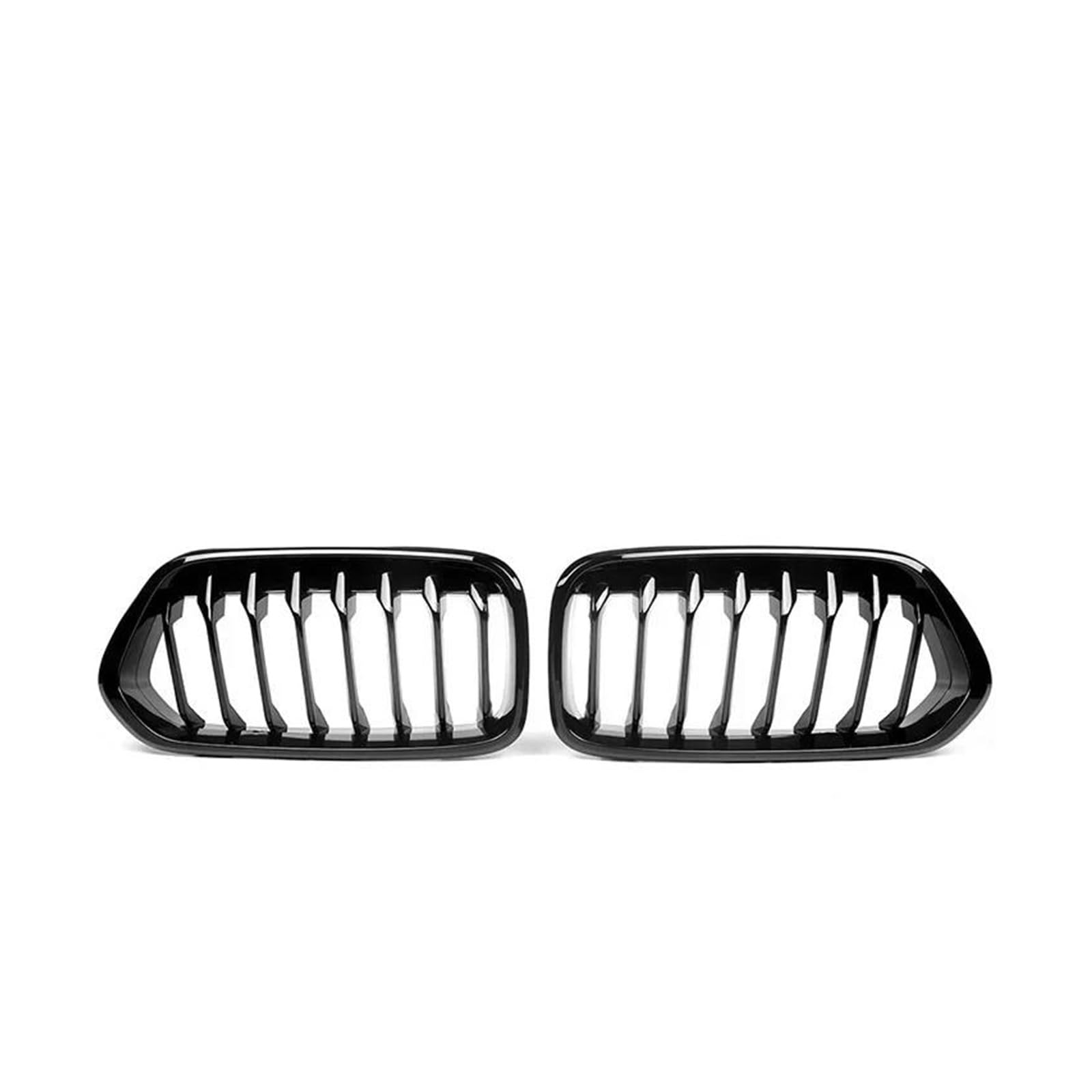 Frontgrill 2 Stücke Für X2 Serie F39 2018-2023 Piano Black Racing Grills Auto Zubehör Auto Vorderen Stoßfänger Nierengitter Kühler(Single Gloss Black) von SANCAK