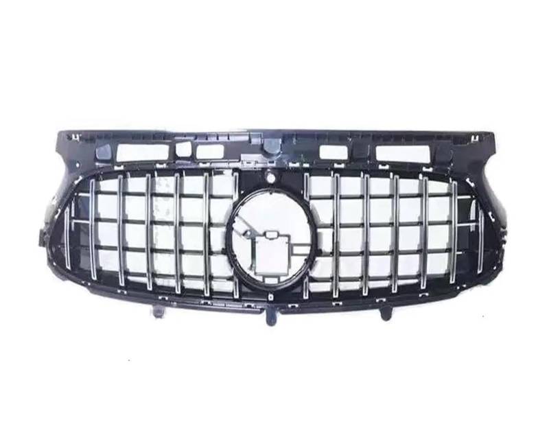 Frontgrill Außenteil Fronteinlassgitter Racing Stoßstangengrill Für Benz Für GLA X156 H247 2020+ Modifiziertes Tuningzubehör Facelift Kühler(A Silver) von SANCAK