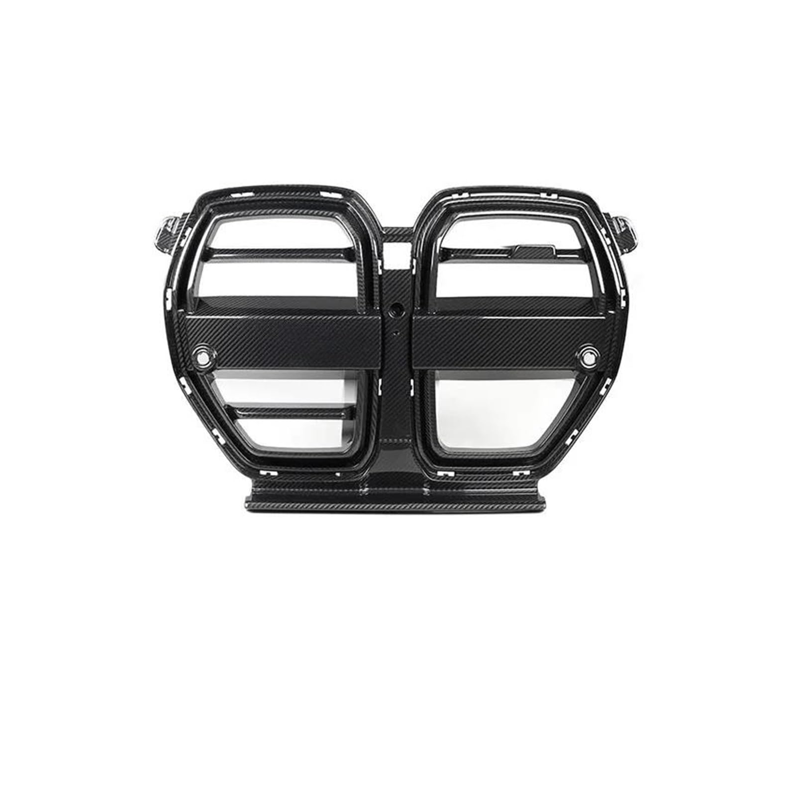 Frontgrill Auto Vorderen Stoßfänger Nierengrill Für 3 Serie G80 M3 4 Serie G82 G83 M4 2021-2023 Real Carbon Fiber Grill Auto Racing Grid Kühler(SQ-V Style1) von SANCAK