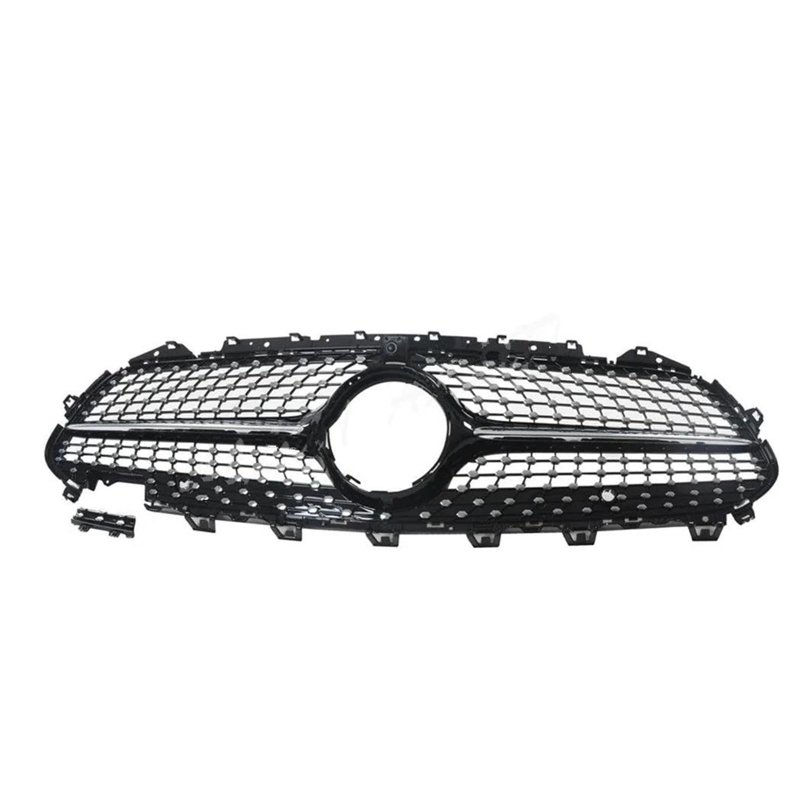 Frontgrill Für Benz Für CLS-Klasse W257 C257 2018 2019 2020 2021 2022 2023 2024 Vorne Racing Grille Facelift Stoßstange Center Grill Kühler(B Style Black) von SANCAK