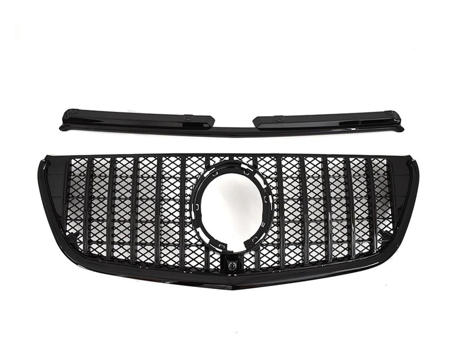 Frontgrill Für Benz Für Vito W447 2015-2023 Tuning-Zubehör Mittleres Maschengitter Diamant Für GTR Für GT-Stil Frontkühlergrill Einlassgrill Kühler(20-23 G Black) von SANCAK