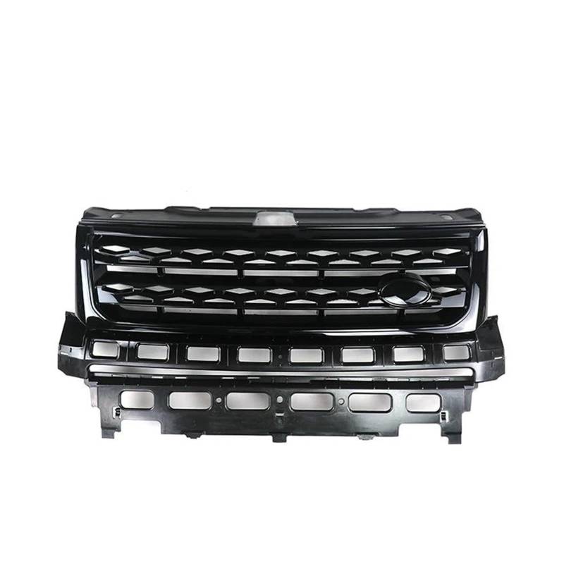 Frontgrill Für Land Für Rover Für Freelander 2 LR2 2010 2011 2012 2013 2014 2015 2016 Autozubehör ABS Frontgrill Stoßfänger Mesh Grill Kühler(All Black) von SANCAK