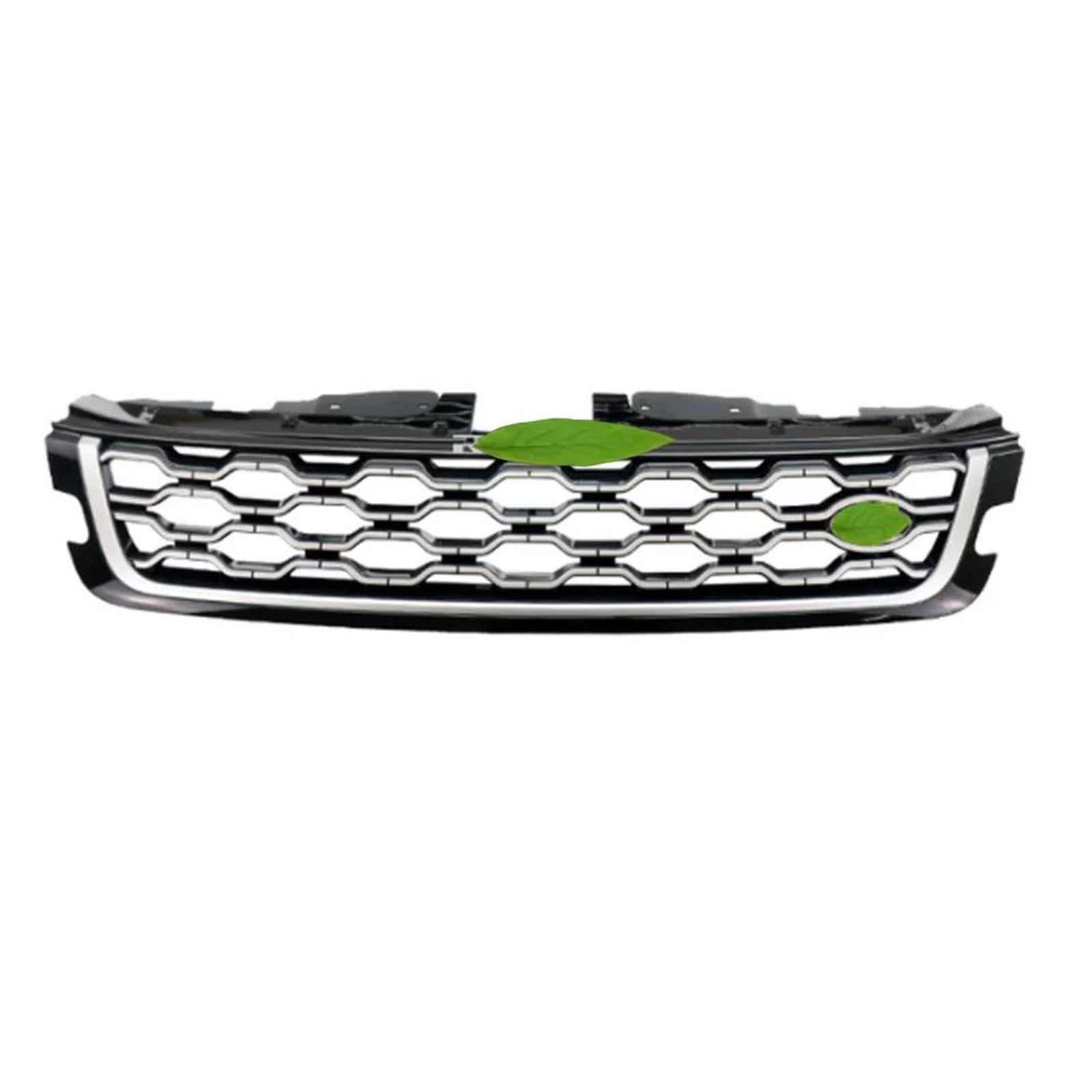 Frontgrill Für Land Für Rover Für Range Für Rover Für Evoque L551 2020 2021 2022+ Frontstoßstangengrill Mittelpanel Styling Oberer Grill Mit Emblem Kühler(Silvery LR135925) von SANCAK