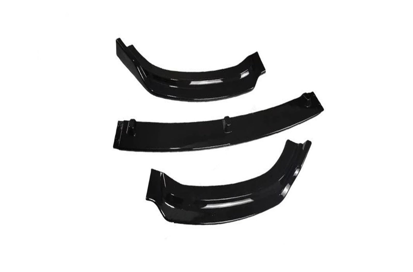 Frontlippe 3 Stücke Frontschürze Lip Spoiler Splitter Diffusor Für F30 F31 3 Serie Nicht Sport 2012-2019 Bodykits Tuning Glanz Schwarz Frontspoiler(Gloss Black 16-18) von SANCAK