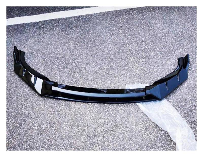 Frontlippe 4 STÜCKE Für X1 F48 2015-2022 Auto Frontspoiler Spoiler Splitter Lippe Diffusor Kinn Stoßstange Körper Kits ABS Glanz Schwarz Tuning Frontspoiler(Gloss Black) von SANCAK