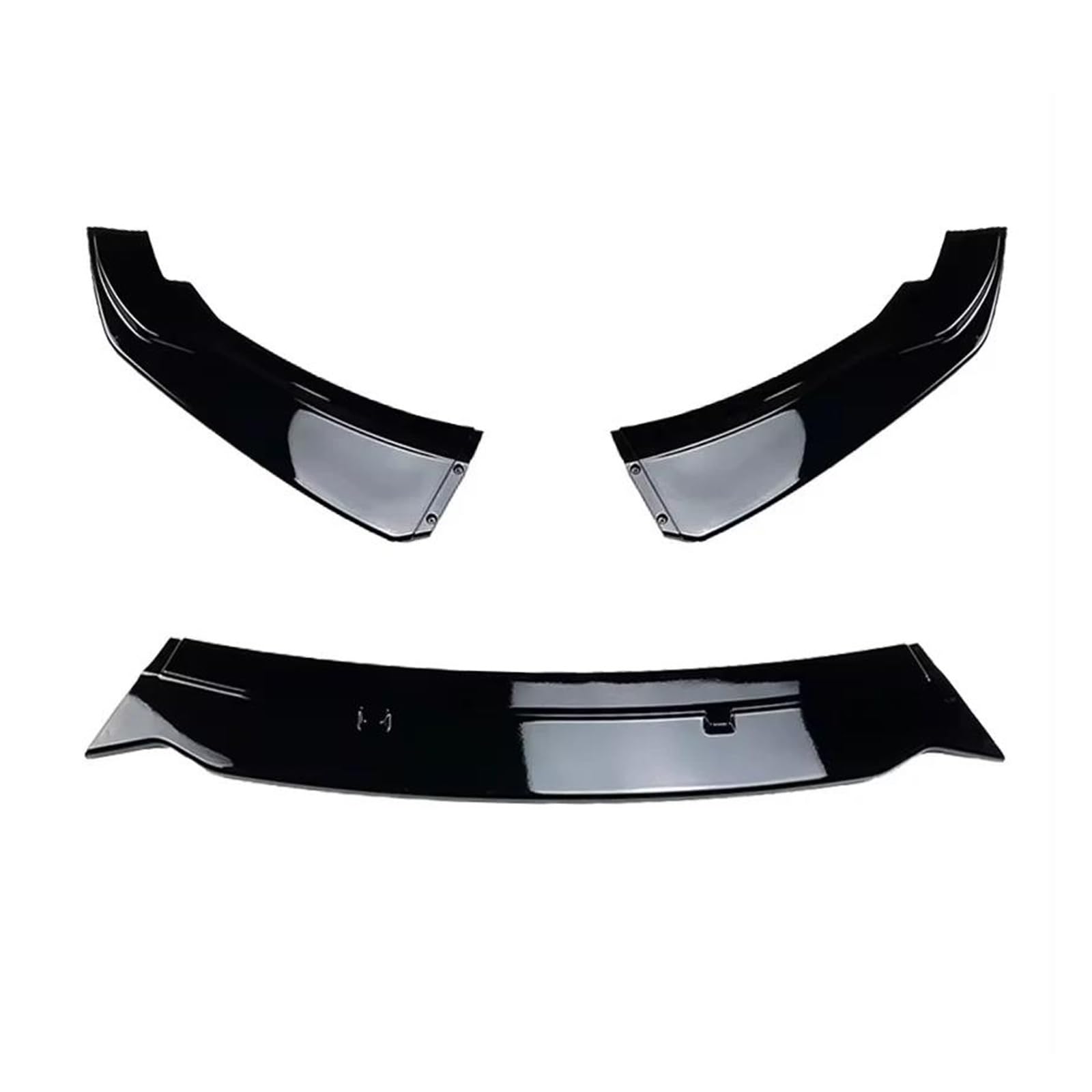 Frontlippe Auto Front Stoßstange Lip Body Kit Für F20 F21 116i 118i 120i 1 Serie 2011-2019 Spoiler Splitter PP Stoßstange Canard Lip Splitter Frontspoiler(Gloss Black) von SANCAK