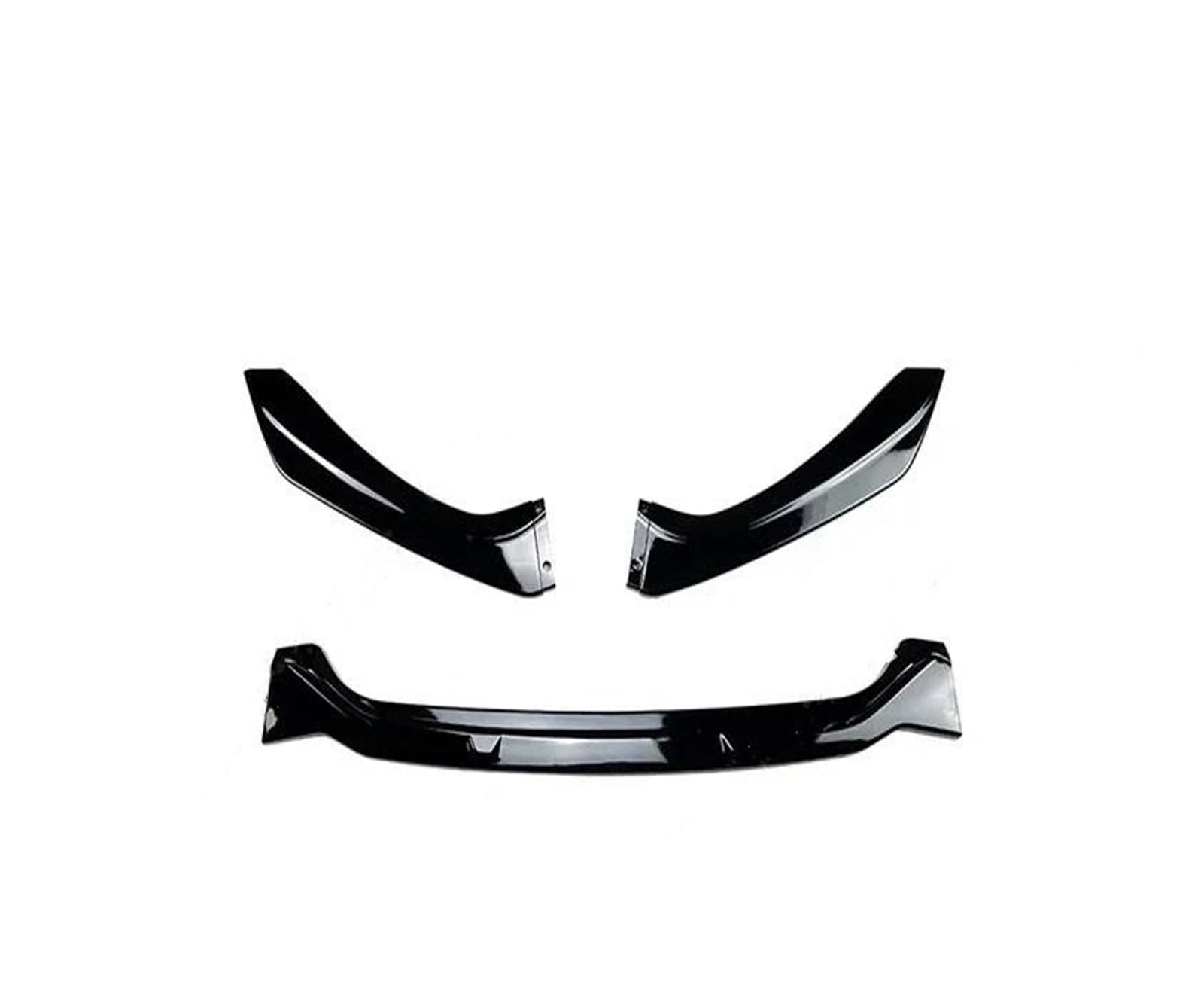 Frontlippe Auto Front Stoßstange Lip Splitter Spoiler Für 1 Serie F20 F21 Pack M118i M120i M135i M140i 2012-2019 Glanz Schwarz/Carbon Look Frontspoiler(Gloss Black 15-19) von SANCAK