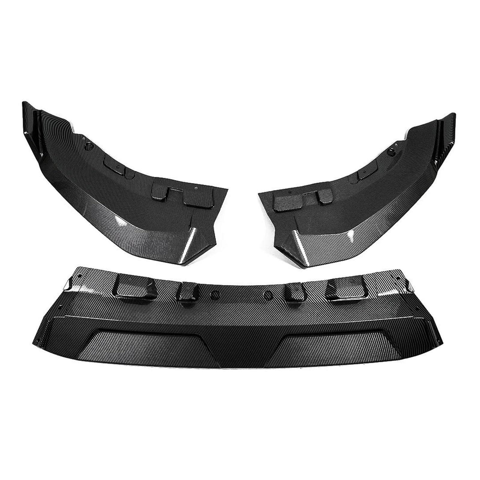 Frontlippe Auto Front Stoßstange Splitter Lip Spoiler Diffusor Schutz Abdeckung Körper Kits Carbon Fiber Look Für G07 X7 LCI 2023 + Frontspoiler(Carbon Look) von SANCAK