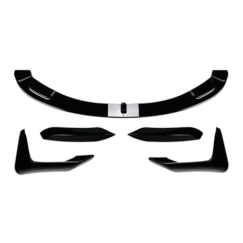 Frontlippe Auto Frontspoilerlippe Spoiler Splitter Stoßstange Canard Lip Splitter Body Kit Für 3 4er M3 M4 F80 F81 F82 F83 2013 Bis 2018 Frontspoiler(Gloss Black Set A) von SANCAK