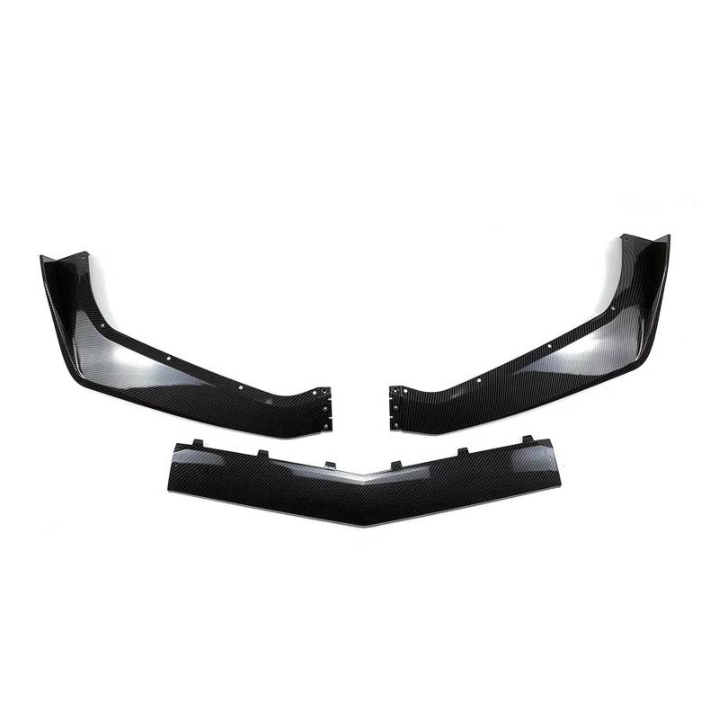 Frontlippe Auto Frontspoilerlippe Unterkörper-Kit Autozubehör Für Chevrolet Für Corvette C7 Modifizierte Zr1-Stoßstange 2014-2019 Frontspoiler(Kohlefaser-Optik) von SANCAK