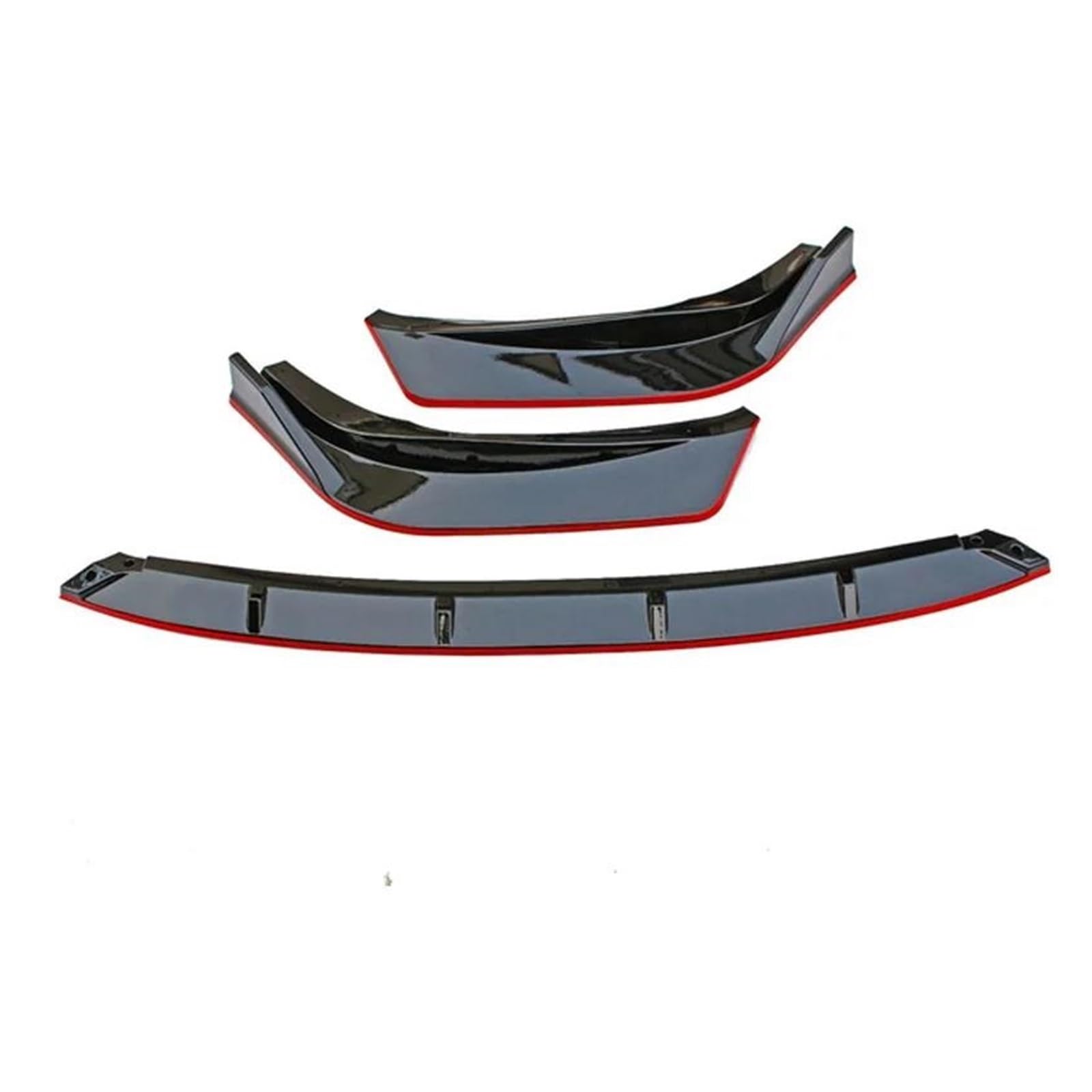 Frontlippe Auto Frontstoßstange Unterkinn Lip Spoiler Seitensplitter Body Kits Guards Deflektoren Für Lexus IS250 IS350 IS300 F Sport 2014-2016 Frontspoiler(Black Red) von SANCAK