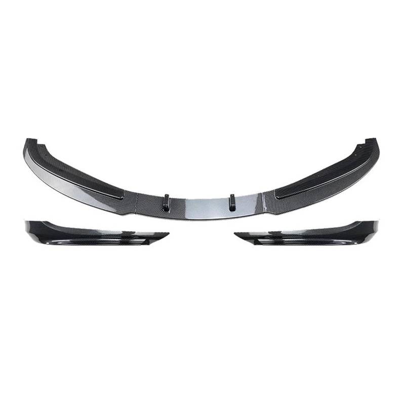 Frontlippe Frontspoiler Splitter Canard Lip Body Kit ABS Glanz Schwarz Carbon Fiber Für 3 Serie E90 E91 LCI Facelift 2007-2012 Frontspoiler(Carbon Look) von SANCAK