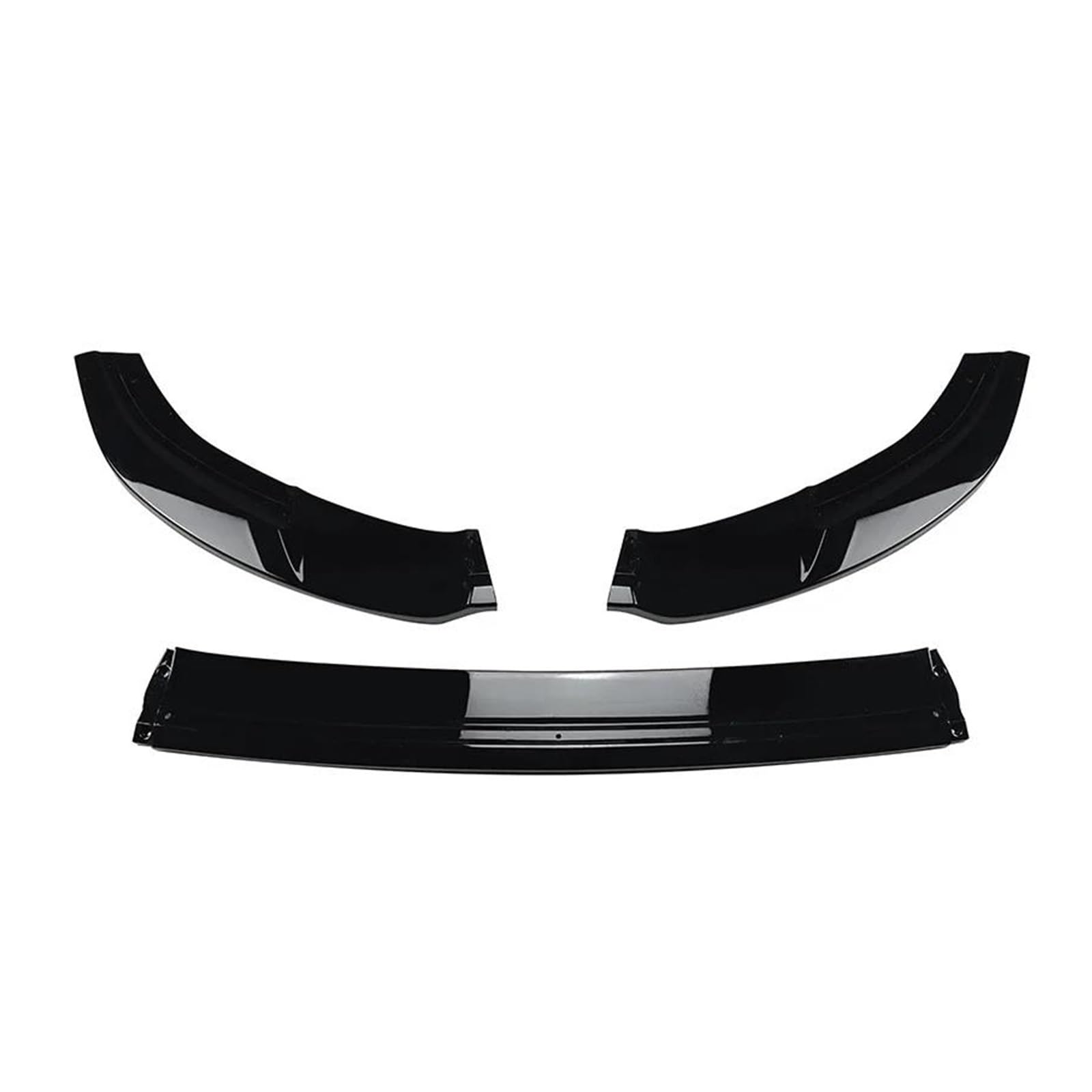 Frontlippe Für VW Für Golf 7 MK7 Für GTI R Für GTD Für GTE 2012-2018 Frontstoßstange Splitter Lip Spoiler Diffusor Seitenstoßstange Von ABS Frontspoiler(Gloss Black) von SANCAK