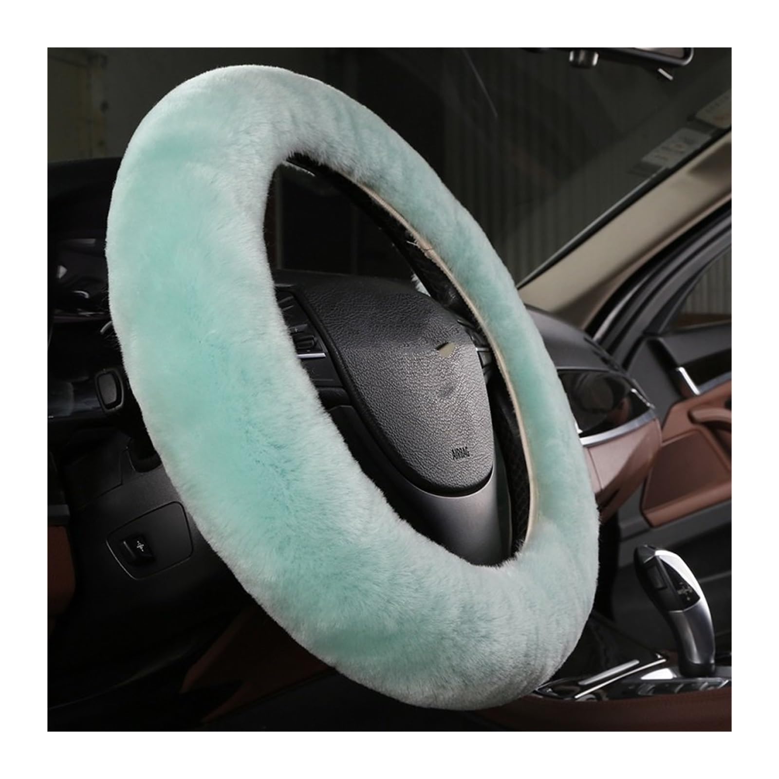 Lenkrad Abdeckung Universalgröße-Lenkrad (33 cm–42 cm), Auto-Styling-Lenkradabdeckungen Farbe Autoteile Lenkradbezug(Mint Green) von SANCAK