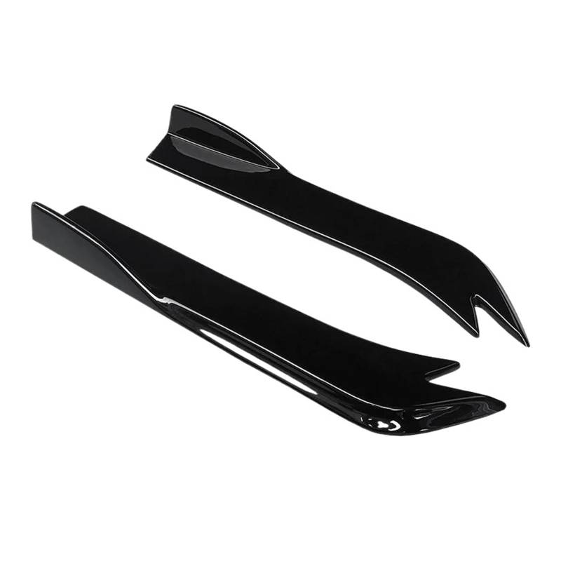 Seitenschweller Auto Heckstoßstange Splitter Schürzen Kofferraumlippe Spoiler Canard Flügel Diffusor Wrap Winkel Carbon Fiber Look Für Kia K5 2011-2019 Diffusor(Gloss Black) von SANCAK