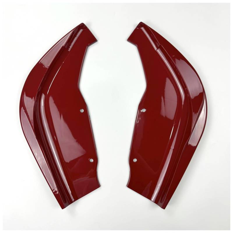 Seitenschweller Auto Heckstoßstangendiffusor Seitensplitter Spoilerlippe Body Kits Tuning Glanz Schwarz Für 1er F40 Pack M135i 2019-2024 Diffusor(Rot) von SANCAK