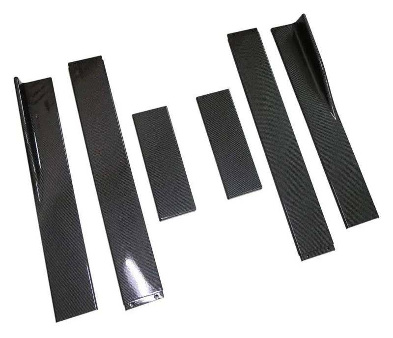 Seitenschweller Seitenschweller Universal-Verlängerungssplitter Schürze Lip Splitter Winglet Für A3 A4 A5 A6 A7 A7 A8 Q3 Q5 Q7 RS5 RS6 RS7 S3 S4 Diffusor(2.2M Carbon Look) von SANCAK