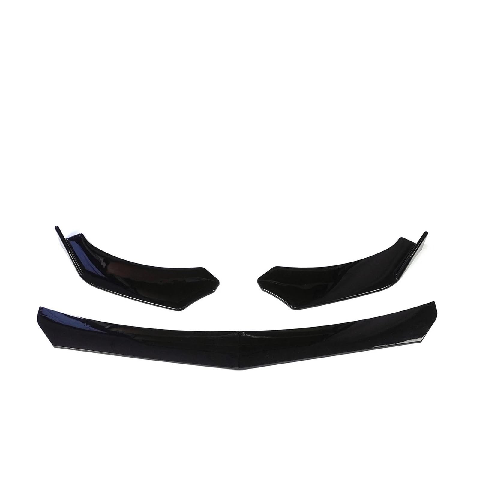 Spoilerlippe Frontspoiler 4PCS Auto Vorderen Stoßfänger Lip Body Kit Spoiler Splitter Diffusor Verstellbare Universal Canard Splitter Für Auto-Frontspoiler(A) von SANCAK