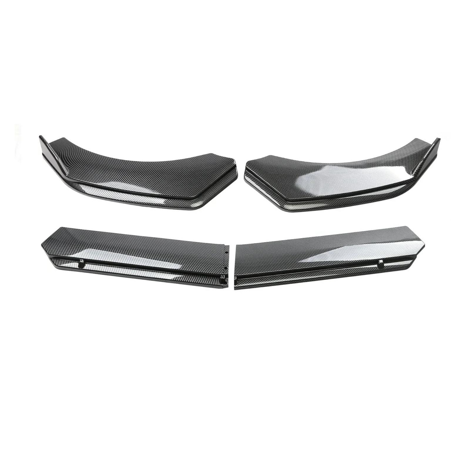 Spoilerlippe Frontspoiler Für W211 E500 E350 E55 Für AMG Auto Vorderen Stoßfänger Kinn Lip Spoiler Body Kits Splitter Rock Diffusor Schutz Schutz Abdeckungen Auto-Frontspoiler(Kohlefaser) von SANCAK