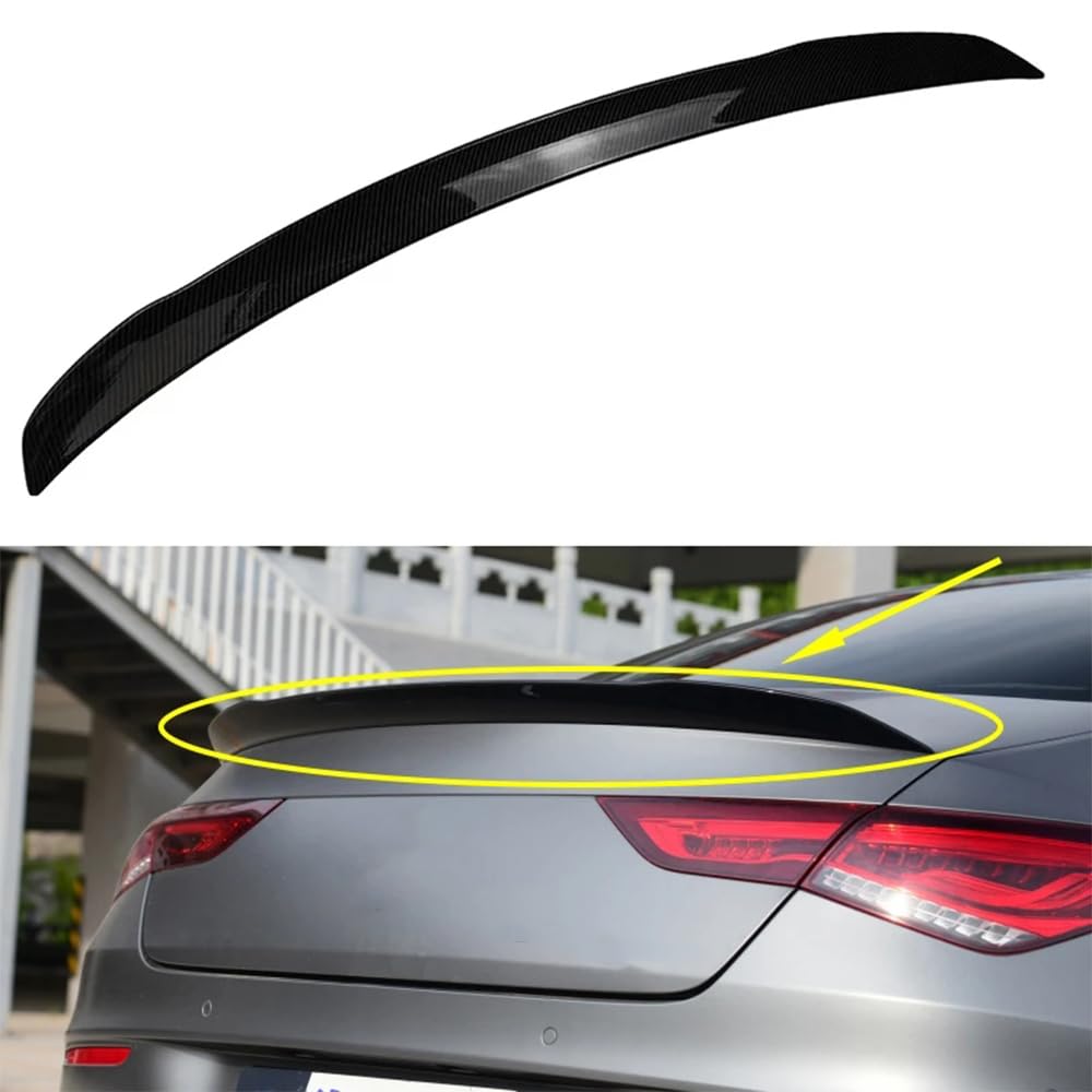 ABS Auto Heckspoiler für Mercedes Benz X118 CLA Class CLA180 CLA200 CLA220 CLA250 CLA35 CLA45 AMG Shooting Brake 2019-2024, Auto Kofferraumspoiler HeckflüGel Spoilerlippe Tuning Accessories von SANJIAOJIA