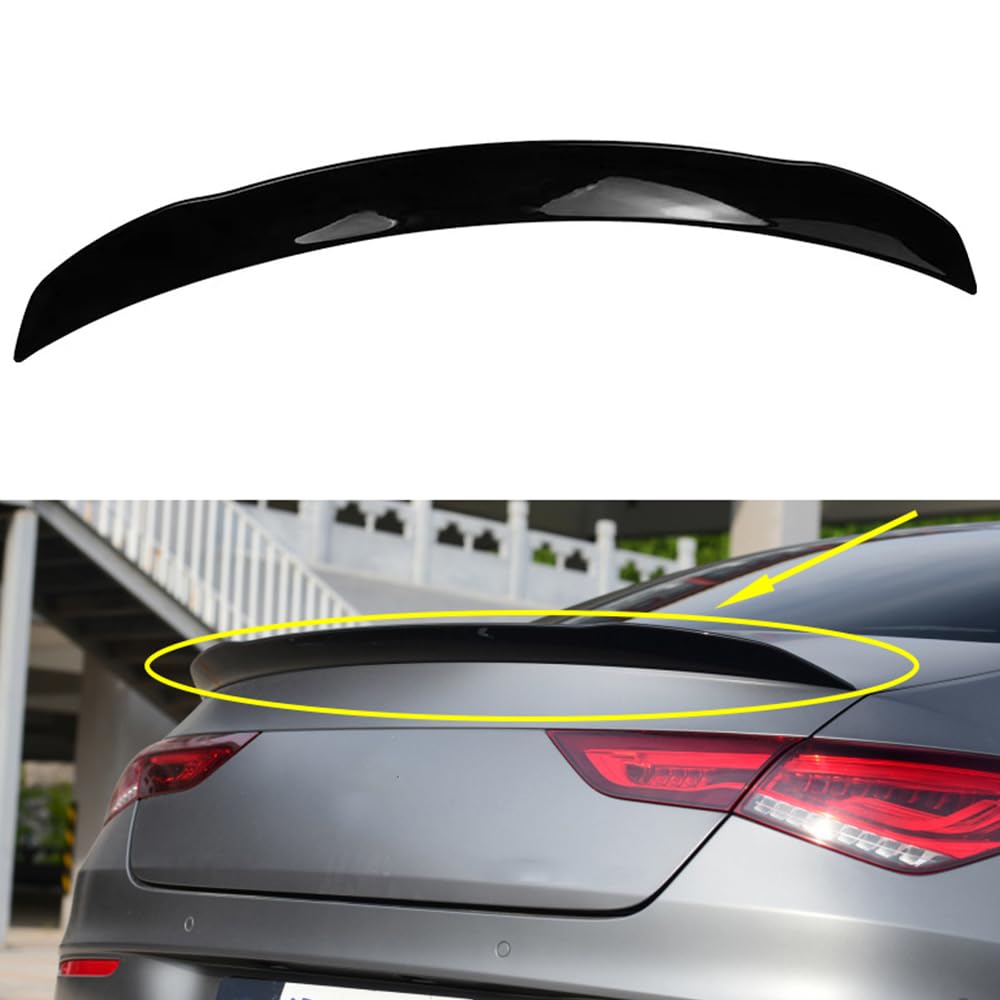 ABS Auto Heckspoiler für Mercedes Benz X118 CLA Class CLA180 CLA200 CLA220 CLA250 CLA35 CLA45 AMG Shooting Brake 2019-2024, Auto Kofferraumspoiler HeckflüGel Spoilerlippe Tuning Accessories von SANJIAOJIA