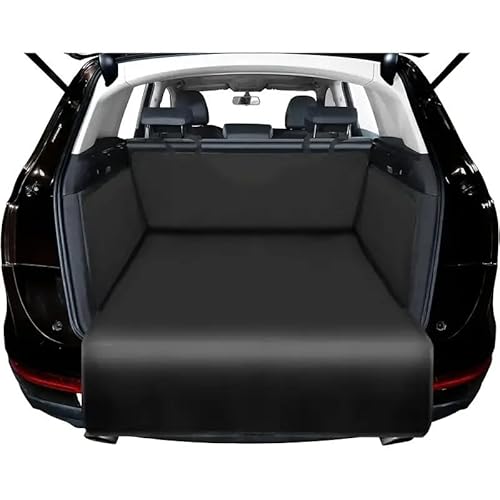 SANJSJHXJ Auto Kofferraum Haustiermatte für VW Tiguan Allspace(7seat) MK2 2017-2020 2021 2022 2023, Hundedecke Wasserdicht Kratzfest Hunde Schutzmatte mit Seitenschutz Innen Zubehör von SANJSJHXJ