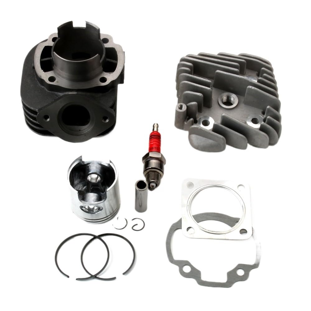 Roller 70cc Big Bore Zylinder Kit & Kopf for Dio AF34 AF35 ZX50 47mm 2-Hub Motor Teile von SANMEILI