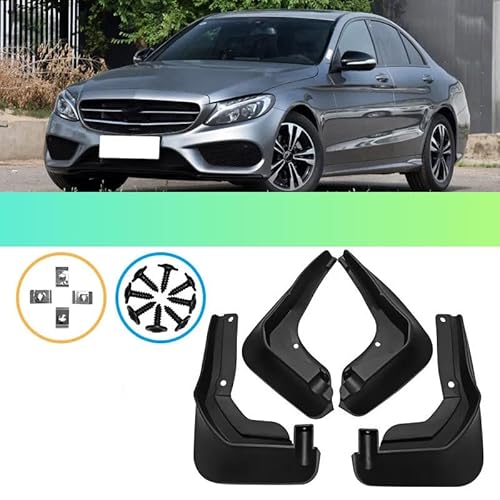 Auto Fender für 2015-2020 Mercedes-Benz C-Class Sport Edition, Auto Schmutzfänger Auto Mudguard Schlammklappen Kotflügel Spritzschutz Autozubehör von SANNIS