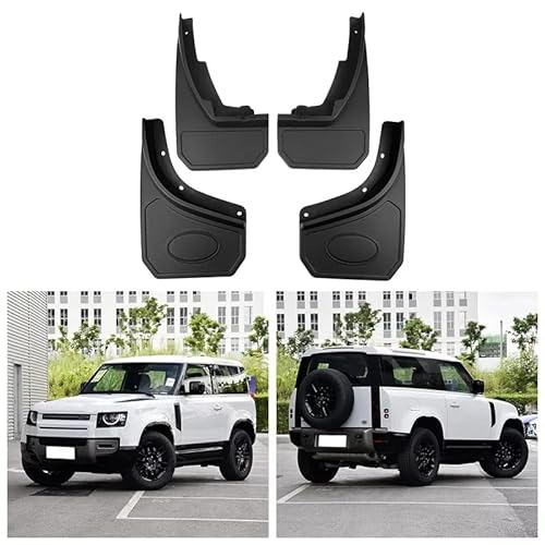 Auto Fender für Land Rover Defender 90/110 2020-2025, Auto Schmutzfänger Auto Mudguard Schlammklappen Kotflügel Spritzschutz Autozubehör von SANNIS