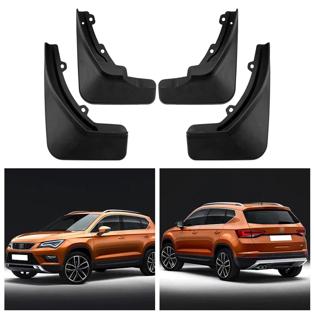 SANNIS Auto Fender für SEAT Ateca 2016-2023, Auto Schmutzfänger Auto Mudguard Schlammklappen Kotflügel Spritzschutz Autozubehör von SANNIS