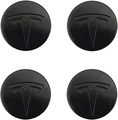 SANNITOU 4 StüCk Radkappen Aufkleber für Tesla Model 3 X S 56mm, Reifen Felgendeckel Aufkleber Nabenkappen Abzeichen Sticker Autozubehör Schmücken Zubehör,A von SANNITOU