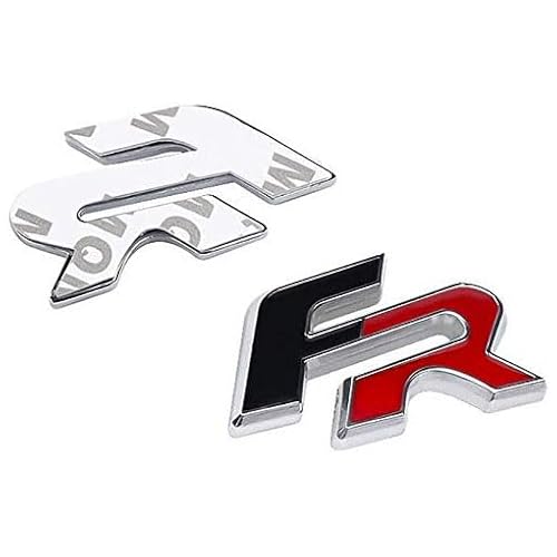 SANNITOU Auto Emblem Aufkleber für Seat Ibiza Altea Leon FR,Autoaufkleber Kühlergrill Front Motorhaube Kofferraum 3D Logo Heckklappen Buchstaben Selbstklebende Ersatz Dekoration von SANNITOU