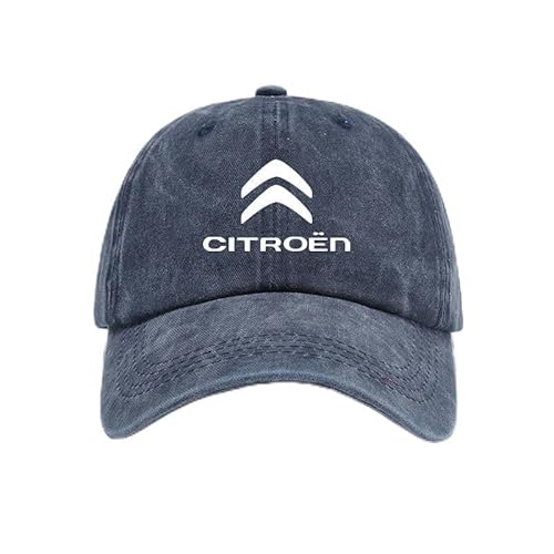 SANNITOU Baseball Cap Herren und Damen Verstellbare Baseballkappe für Citroen Einheitsgröße Sonnenmütze Basecap mit Auto-Logo,OneSize-E von SANNITOU