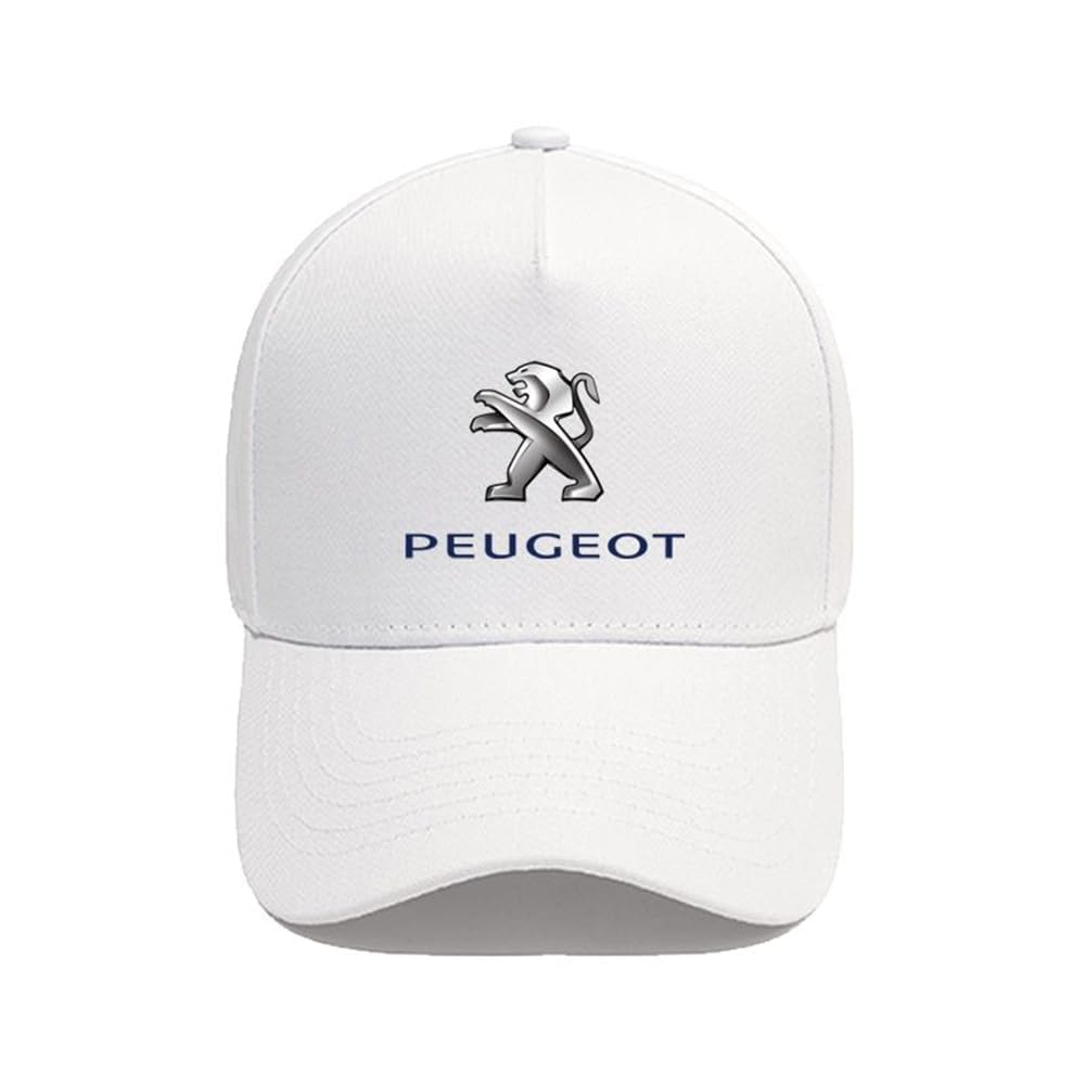 SANNITOU Baseball Cap Herren und Damen Verstellbare Baseballkappe für Peugeot Einheitsgröße Sonnenmütze Basecap mit Auto-Logo,OneSize-A von SANNITOU