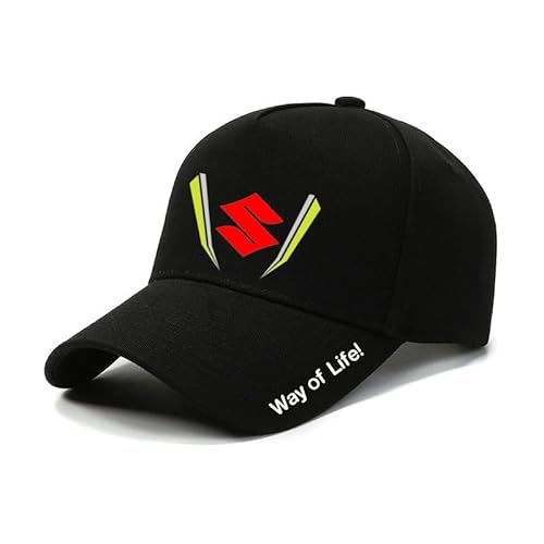 SANNITOU Baseball Cap Herren und Damen Verstellbare Baseballkappe für Suzuki Einheitsgröße Sonnenmütze Basecap mit Auto-Logo,OneSize-A von SANNITOU