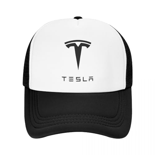 SANNITOU Baseball Cap Herren und Damen Verstellbare Baseballkappe für Tesla Einheitsgröße Sonnenmütze Basecap mit Auto-Logo,OneSize-Black von SANNITOU