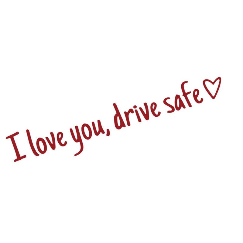 SANRLO „I Love You Drives Safe“ Autoaufkleber Geeignet Für Autodekoration Und Sicherheitserinnerung Windschutzscheiben Stoßstangen Designs von SANRLO