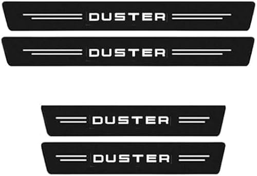 SANSANS 4PCS Einstiegsleisten & Türschweller für Dacia Duster 2018-2023, Türseitenkantenschutz aus Kohlefaser Autotürkantenschutz Türeinstiegsschutzaufkleber Autotürschwellenschutz von SANSANS