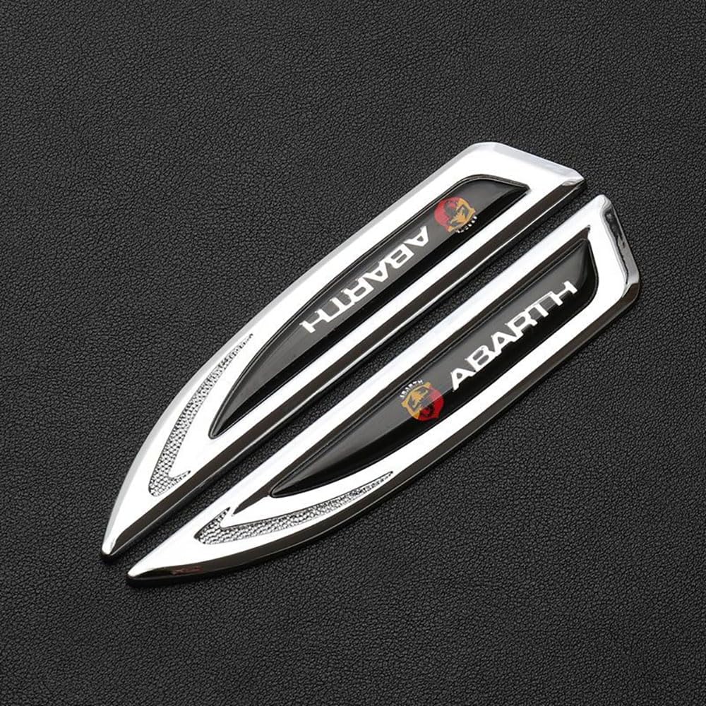 Auto Logo Modifikation Aufkleber für Abarth, Auto-Aufkleber Auto-Emblem Karosserie-Dekoration Logo-Styling Aufkleber Logo,A von SANSANS